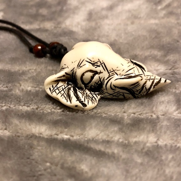 ♥️ Elephant Sliding Knot Cord Necklace - Picture 5 of 5